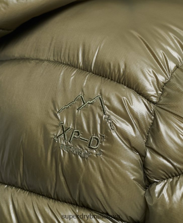 Superdry muži xpd športová luxusná bunda 6B4ZTR4648 oblečenie zelená