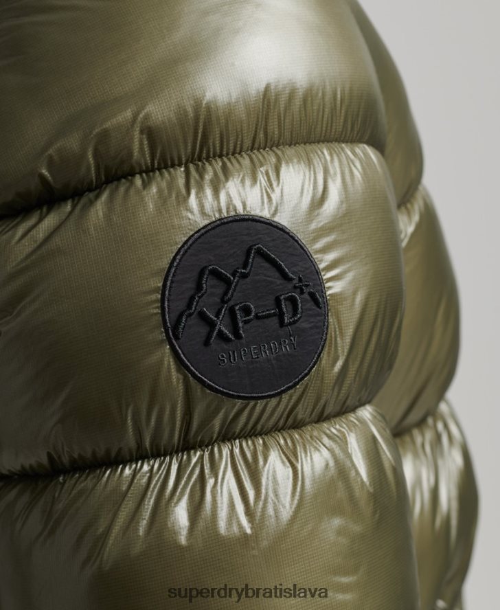 Superdry muži xpd športová luxusná bunda 6B4ZTR4648 oblečenie zelená
