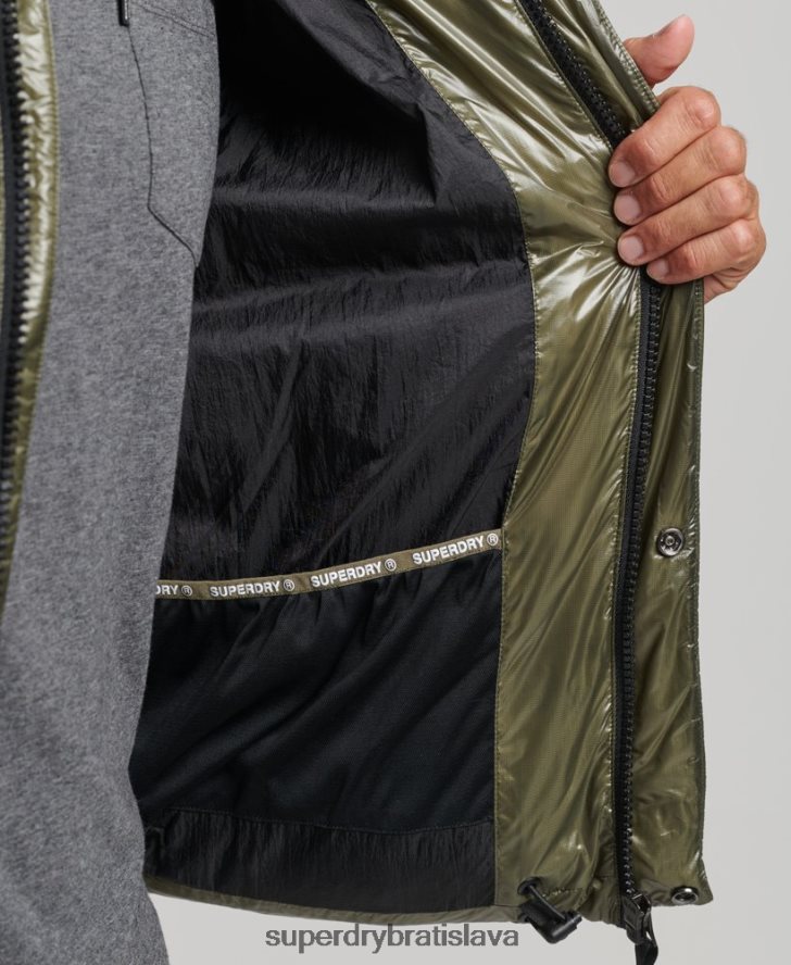Superdry muži xpd športová luxusná bunda 6B4ZTR4648 oblečenie zelená