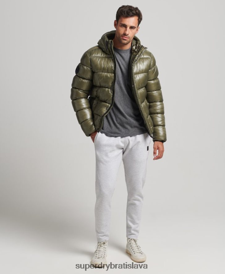 Superdry muži xpd športová luxusná bunda 6B4ZTR4648 oblečenie zelená