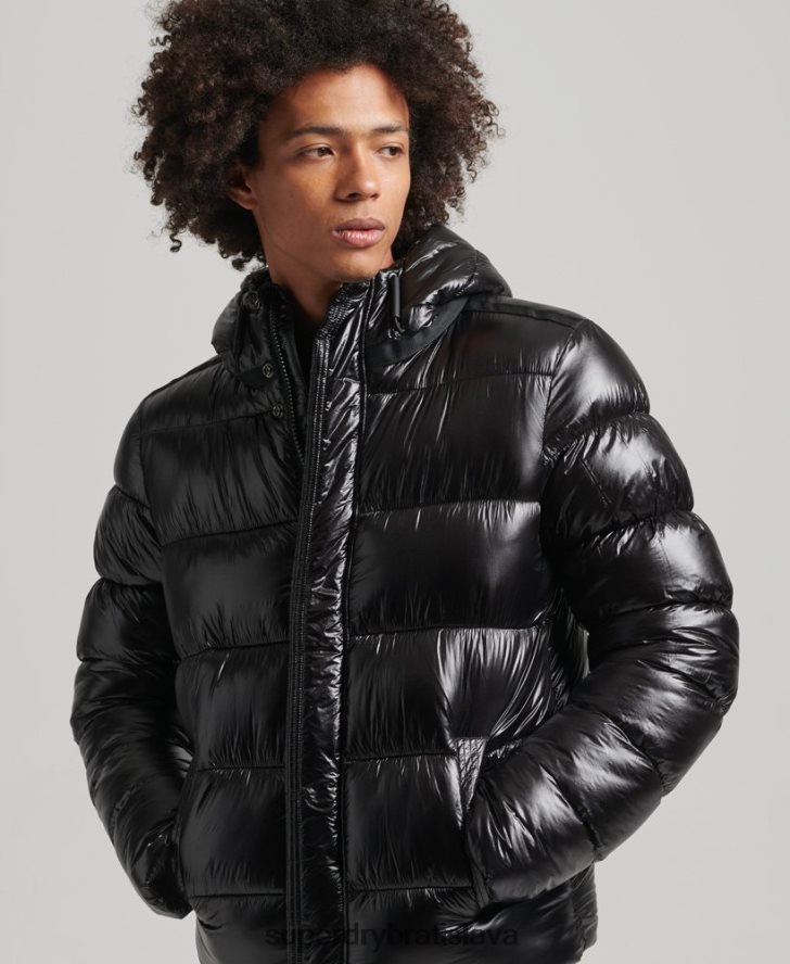 Superdry muži xpd športová luxusná bunda 6B4ZTR4682 oblečenie čierna