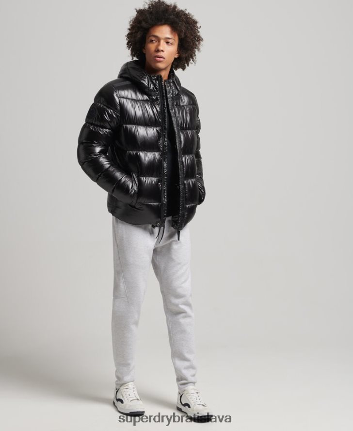 Superdry muži xpd športová luxusná bunda 6B4ZTR4682 oblečenie čierna