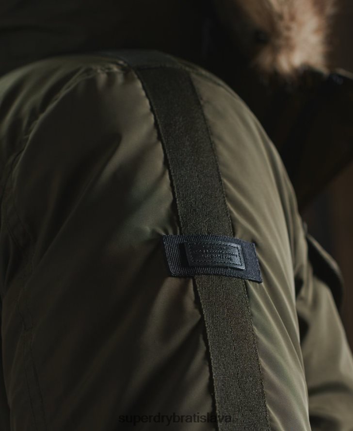 Superdry muži záchranný bombardér chinook 6B4ZTR4541 oblečenie kaki