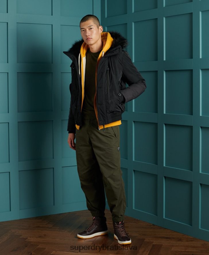 Superdry muži záchranný bombardér chinook 6B4ZTR4732 oblečenie čierna