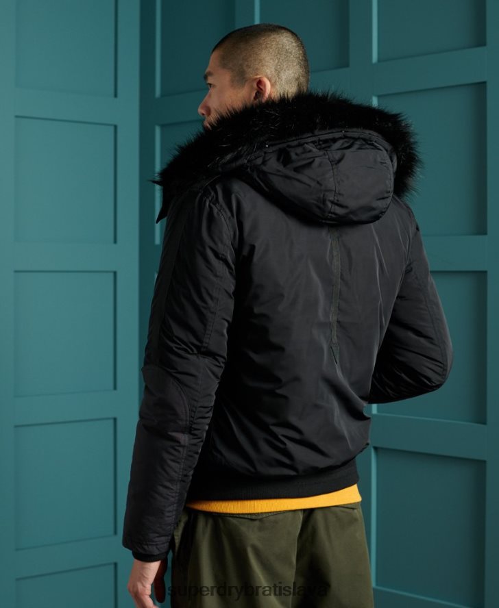 Superdry muži záchranný bombardér chinook 6B4ZTR4732 oblečenie čierna