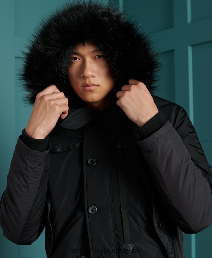Superdry muži záchranný bombardér chinook 6B4ZTR4732 oblečenie čierna