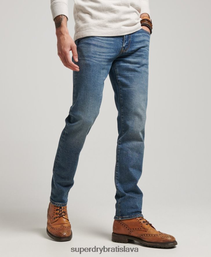 Superdry muži obchodník - organické slim džínsy 6B4ZTR1217 oblečenie Modrá