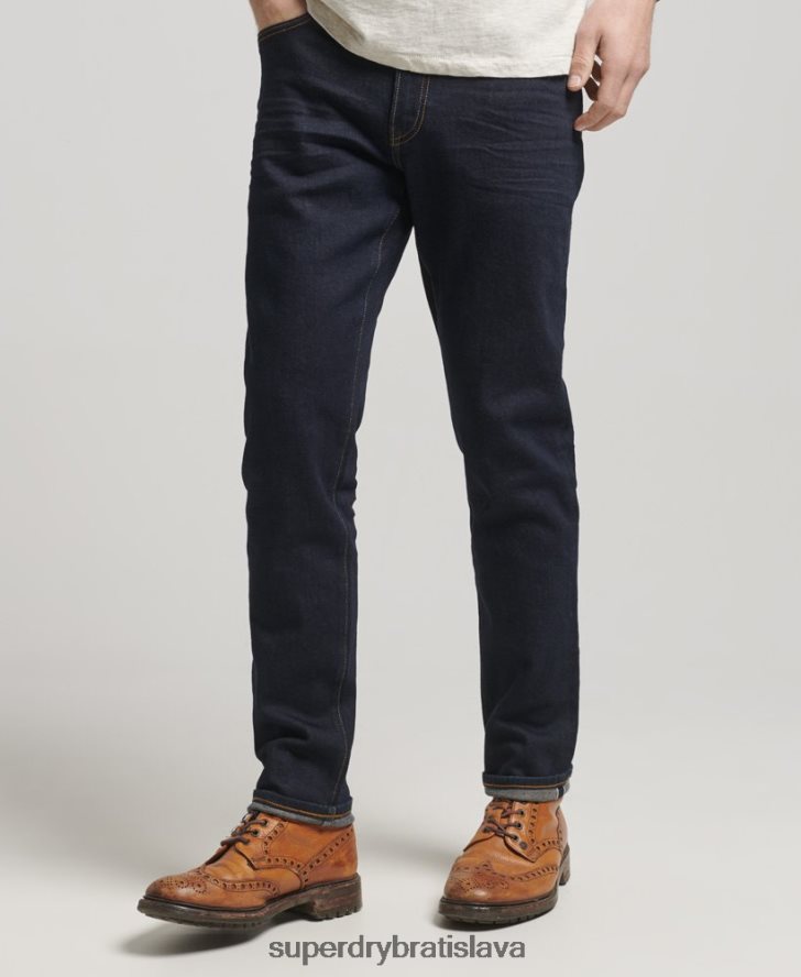 Superdry muži obchodník - organické slim džínsy 6B4ZTR1219 oblečenie tmavomodrá