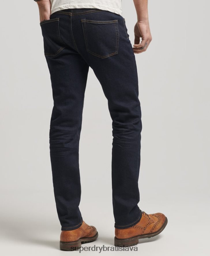 Superdry muži obchodník - organické slim džínsy 6B4ZTR1219 oblečenie tmavomodrá