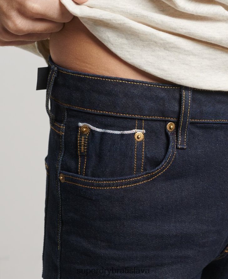 Superdry muži obchodník - organické slim džínsy 6B4ZTR1219 oblečenie tmavomodrá