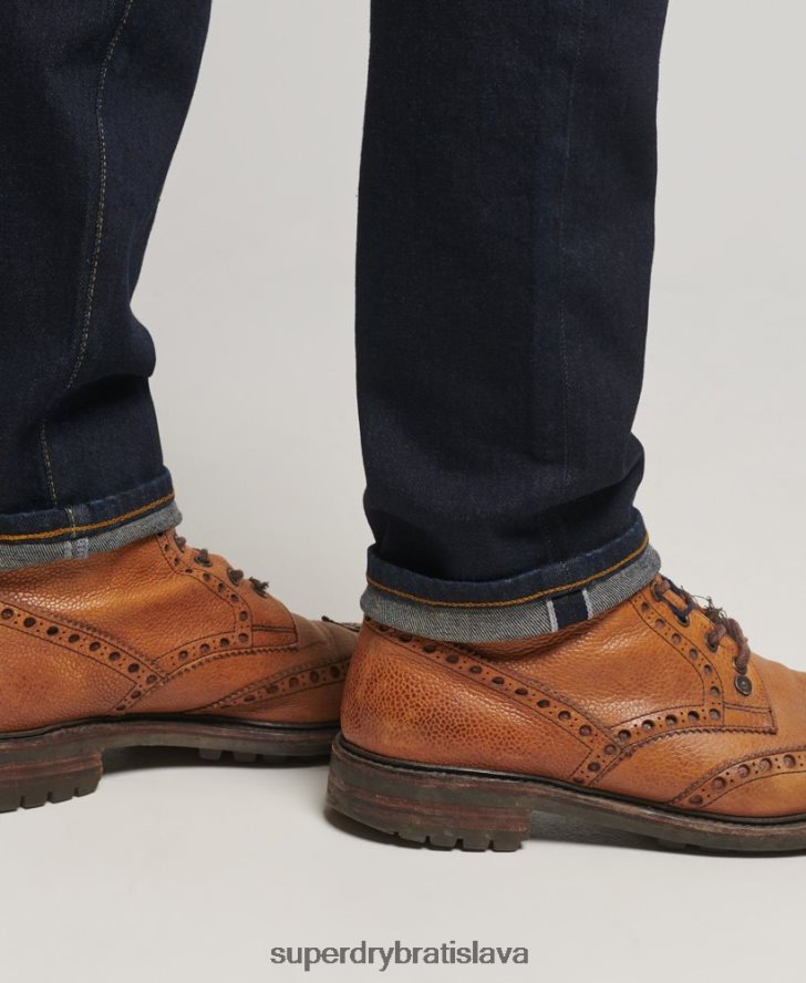 Superdry muži obchodník - organické slim džínsy 6B4ZTR1219 oblečenie tmavomodrá