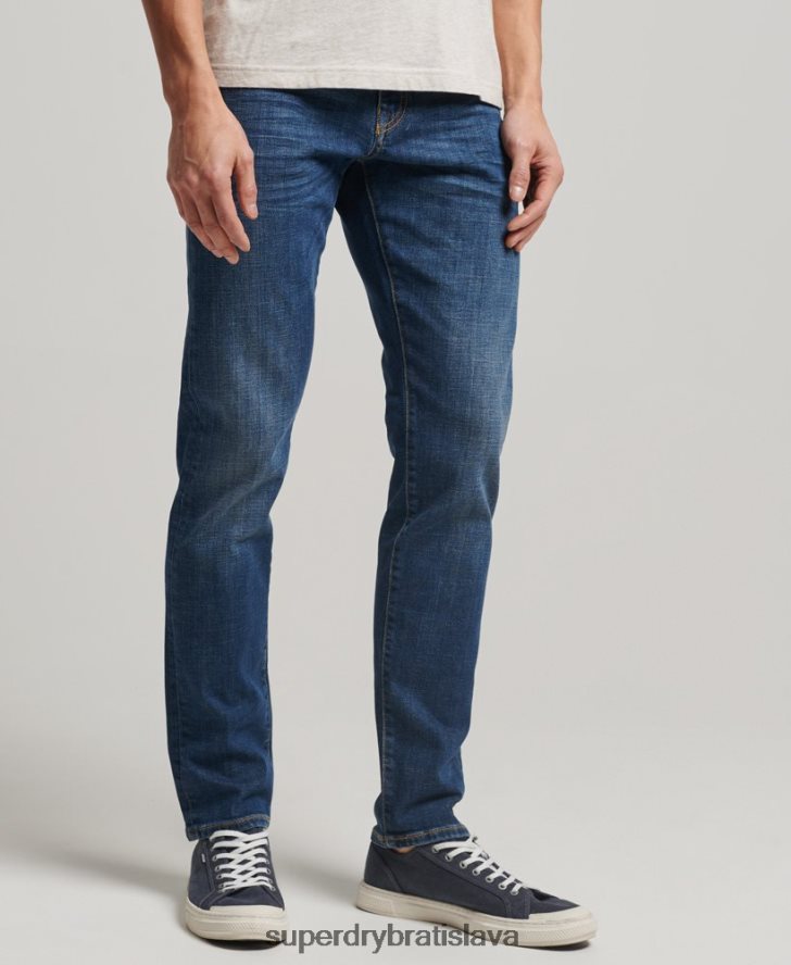 Superdry muži slim džínsy z organickej bavlny 6B4ZTR1209 oblečenie Modrá