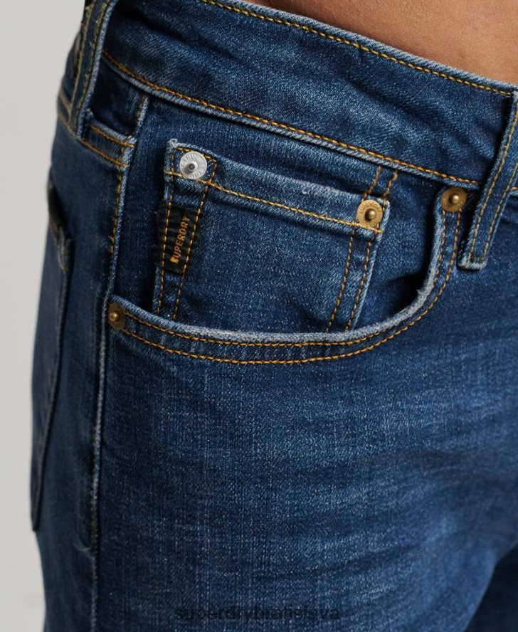 Superdry muži slim džínsy z organickej bavlny 6B4ZTR1209 oblečenie Modrá