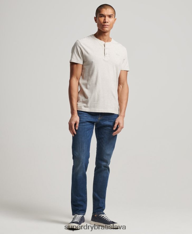 Superdry muži slim džínsy z organickej bavlny 6B4ZTR1209 oblečenie Modrá