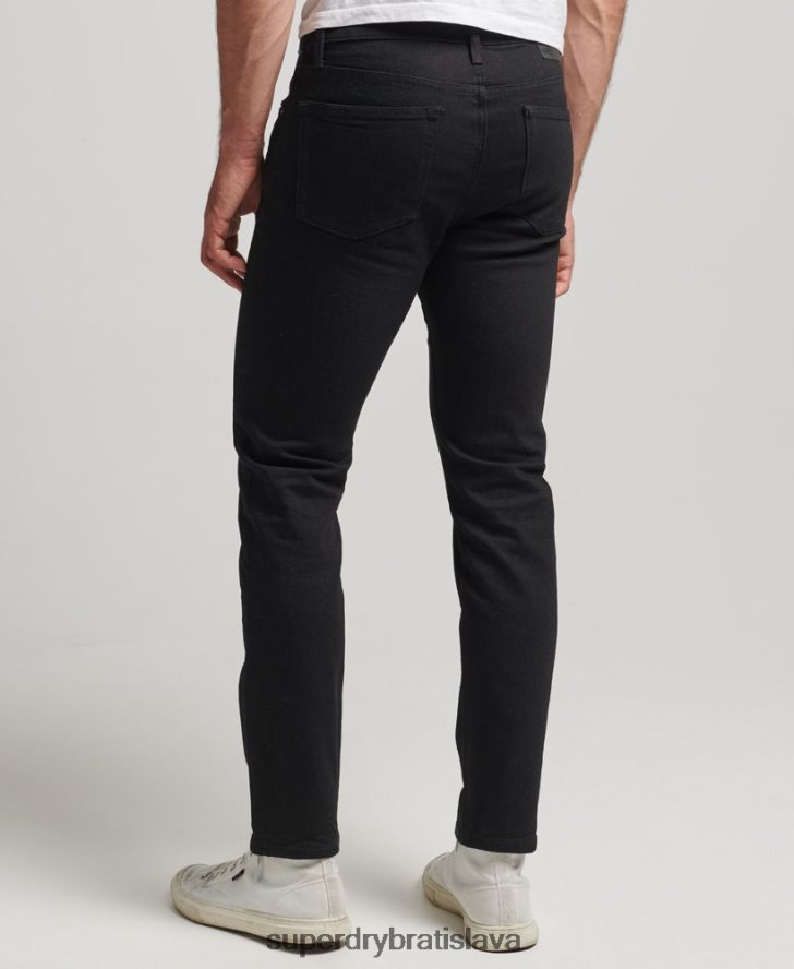 Superdry muži slim džínsy z organickej bavlny 6B4ZTR1212 oblečenie čierna