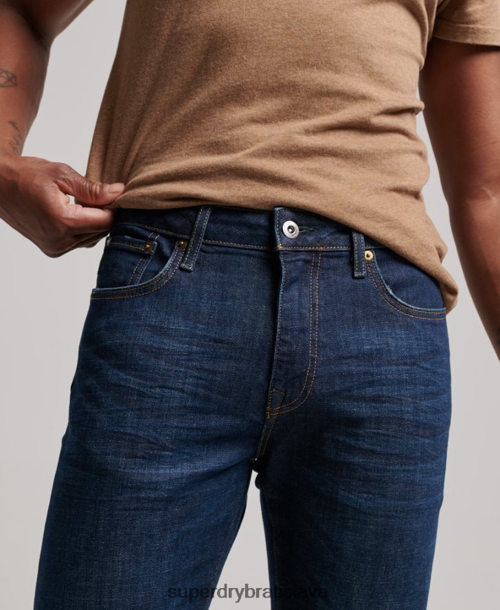 Superdry muži slim džínsy z organickej bavlny 6B4ZTR1224 oblečenie Modrá