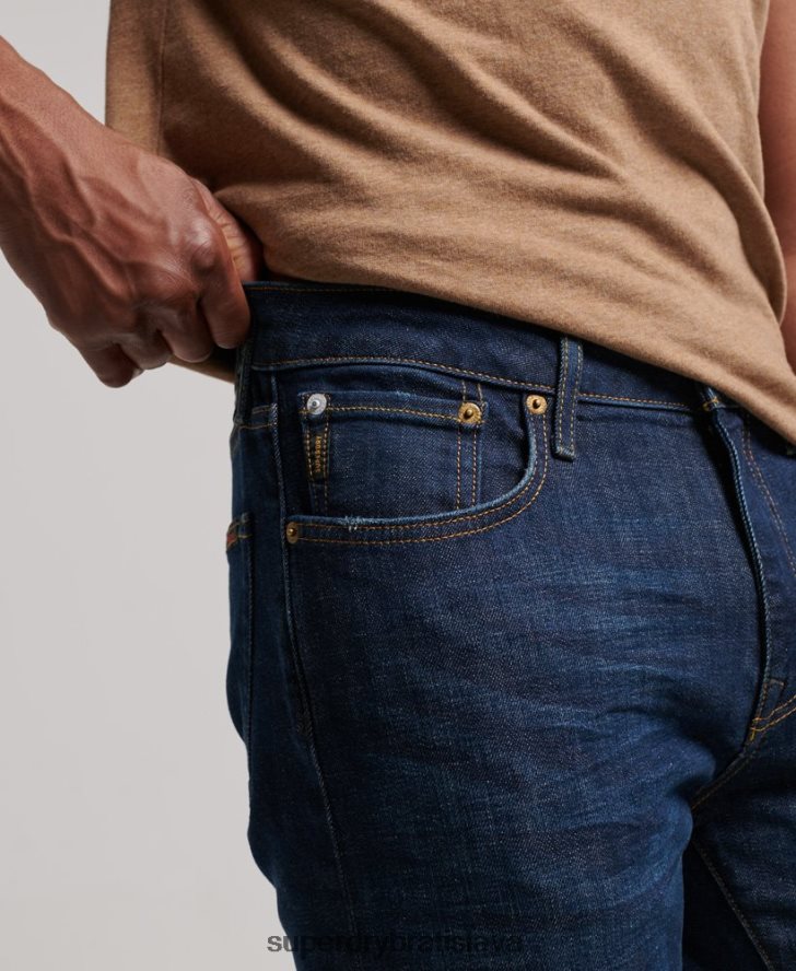 Superdry muži slim džínsy z organickej bavlny 6B4ZTR1224 oblečenie Modrá