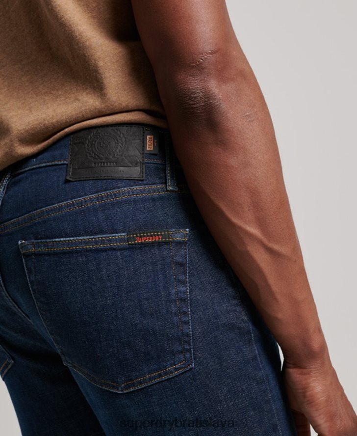 Superdry muži slim džínsy z organickej bavlny 6B4ZTR1224 oblečenie Modrá