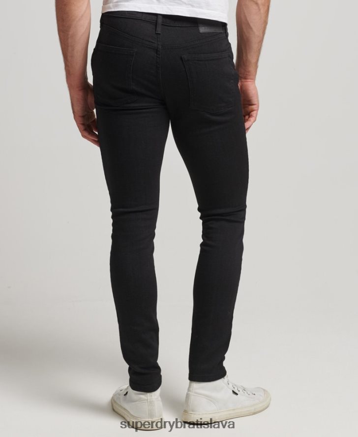 Superdry muži vintage úzke džínsy 6B4ZTR1210 oblečenie čierna