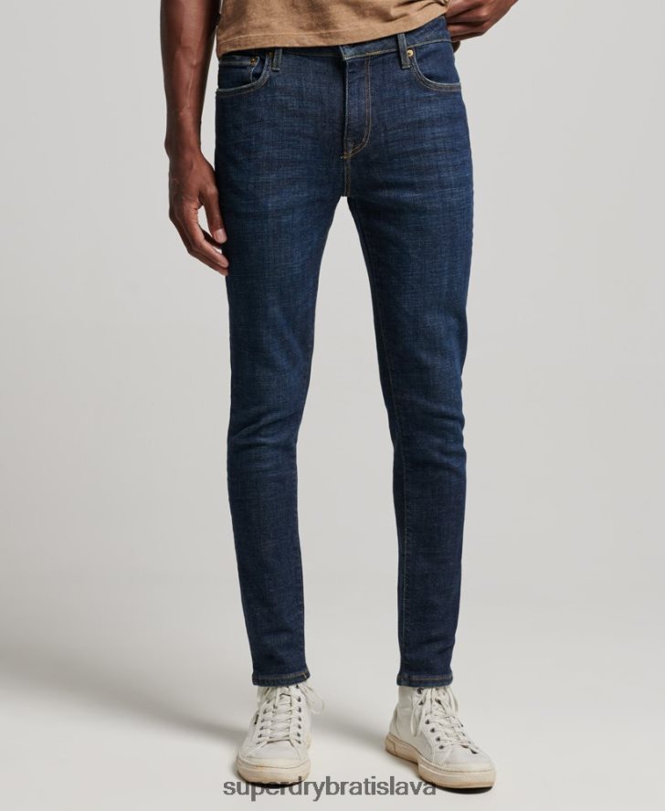 Superdry muži vintage úzke džínsy 6B4ZTR1216 oblečenie Modrá