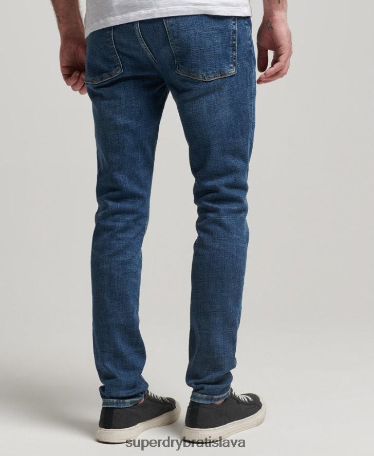 Superdry muži vintage úzke džínsy 6B4ZTR1218 oblečenie Modrá