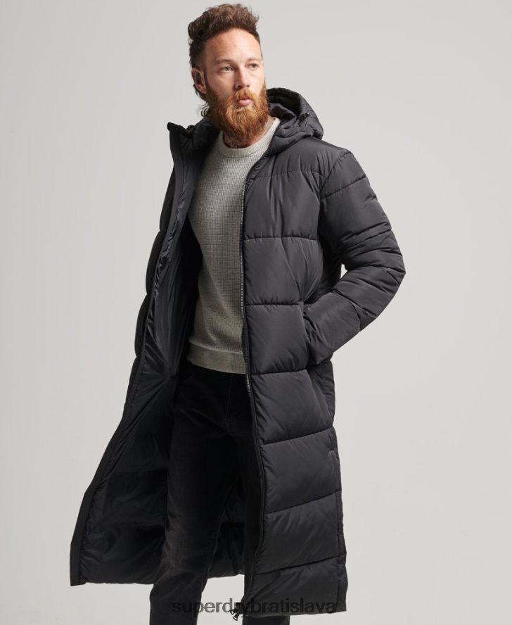 Superdry muži Studios super prikrývka 6B4ZTR1012 oblečenie čierna