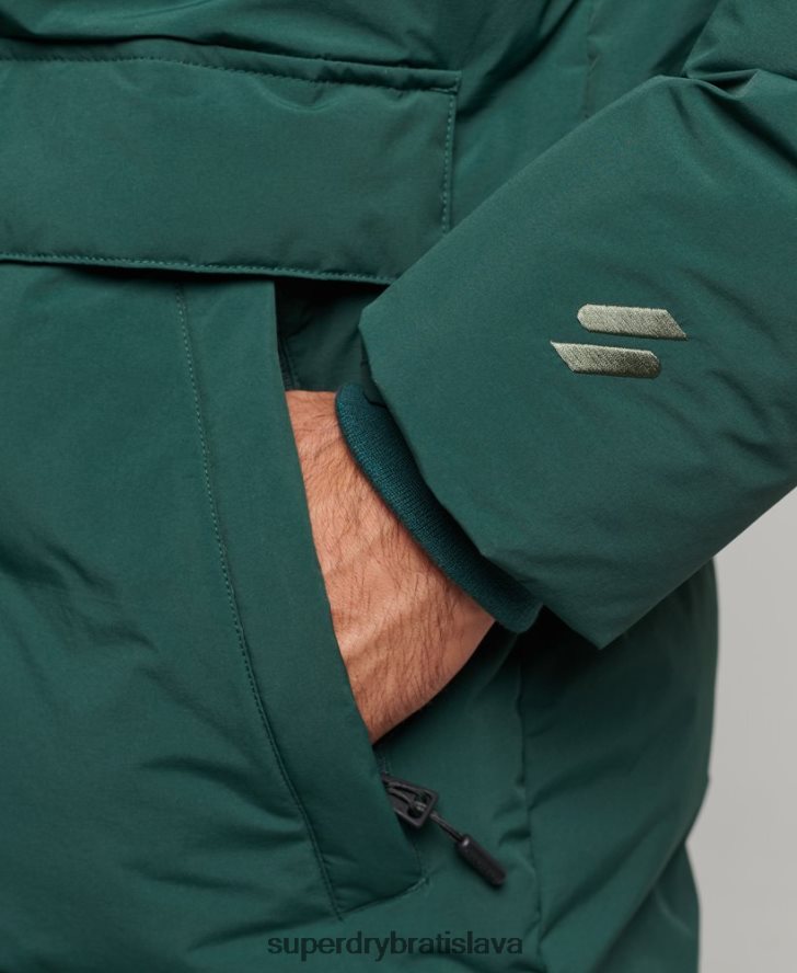 Superdry muži boxy puffer kabát 6B4ZTR4543 oblečenie zelená