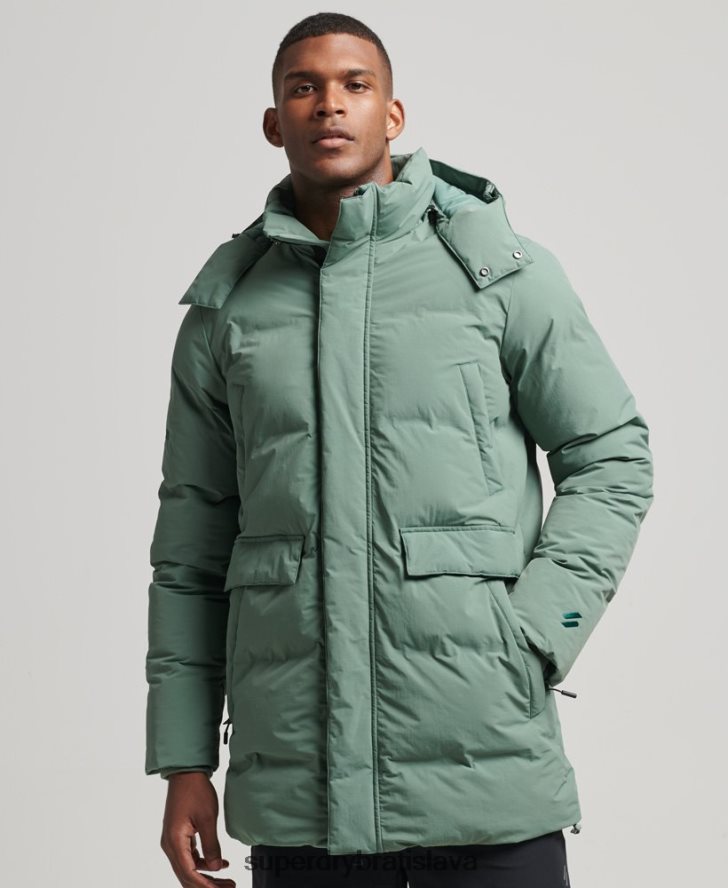 Superdry muži boxy puffer kabát 6B4ZTR4641 oblečenie zelená