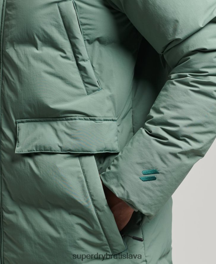 Superdry muži boxy puffer kabát 6B4ZTR4641 oblečenie zelená