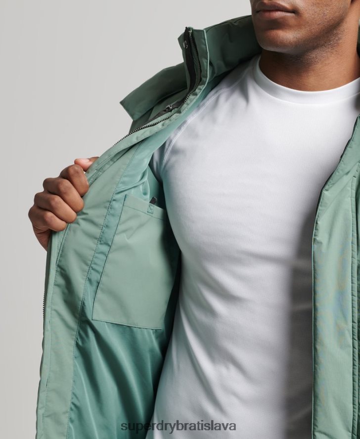 Superdry muži boxy puffer kabát 6B4ZTR4641 oblečenie zelená