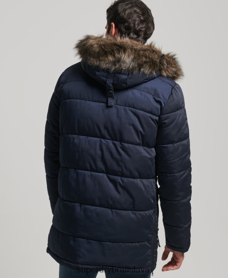 Superdry muži bunda chinook parka 6B4ZTR4514 oblečenie námorníctvo