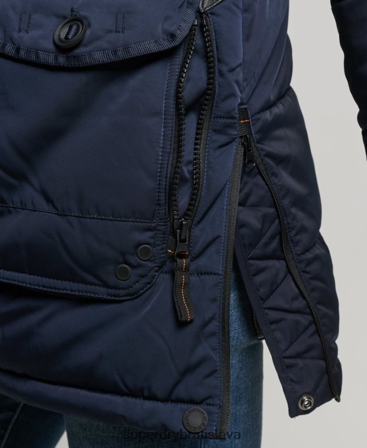 Superdry muži bunda chinook parka 6B4ZTR4514 oblečenie námorníctvo