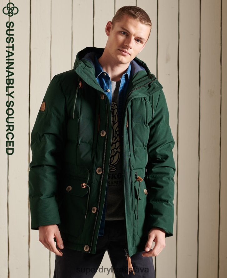 Superdry muži bunda do horskej expedície 6B4ZTR4485 oblečenie zelená