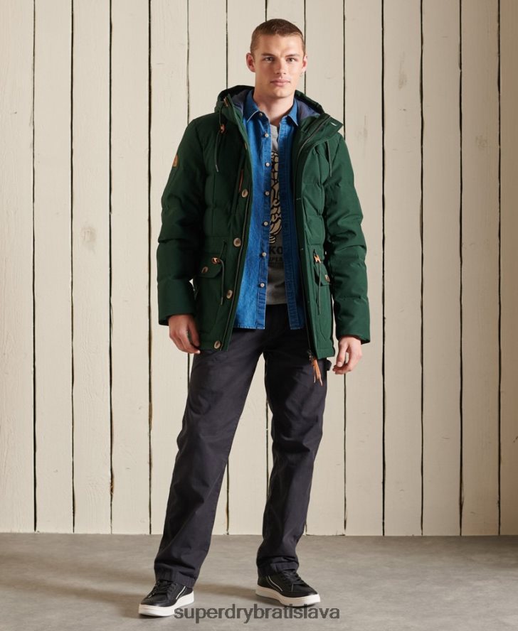 Superdry muži bunda do horskej expedície 6B4ZTR4485 oblečenie zelená