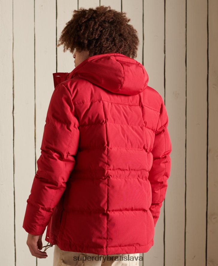 Superdry muži bunda do horskej expedície 6B4ZTR4486 oblečenie červená