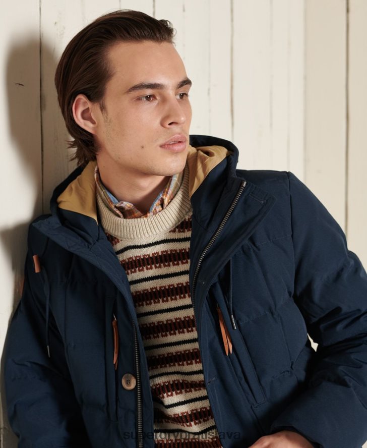 Superdry muži bunda do horskej expedície 6B4ZTR4644 oblečenie námorníctvo