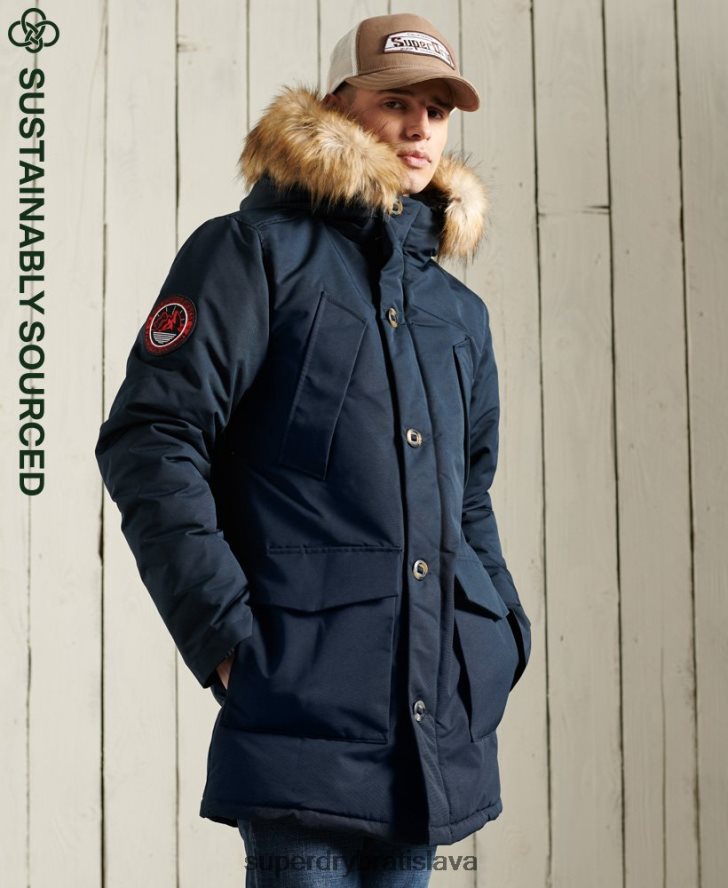 Superdry muži bunda everest parka 6B4ZTR1027 oblečenie námorníctvo