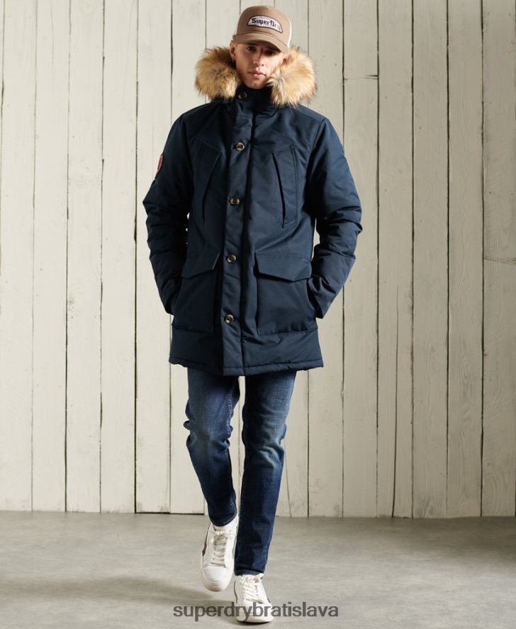 Superdry muži bunda everest parka 6B4ZTR1027 oblečenie námorníctvo