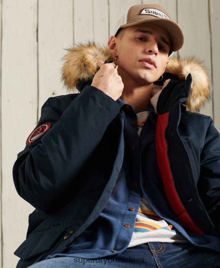Superdry muži bunda everest parka 6B4ZTR1027 oblečenie námorníctvo