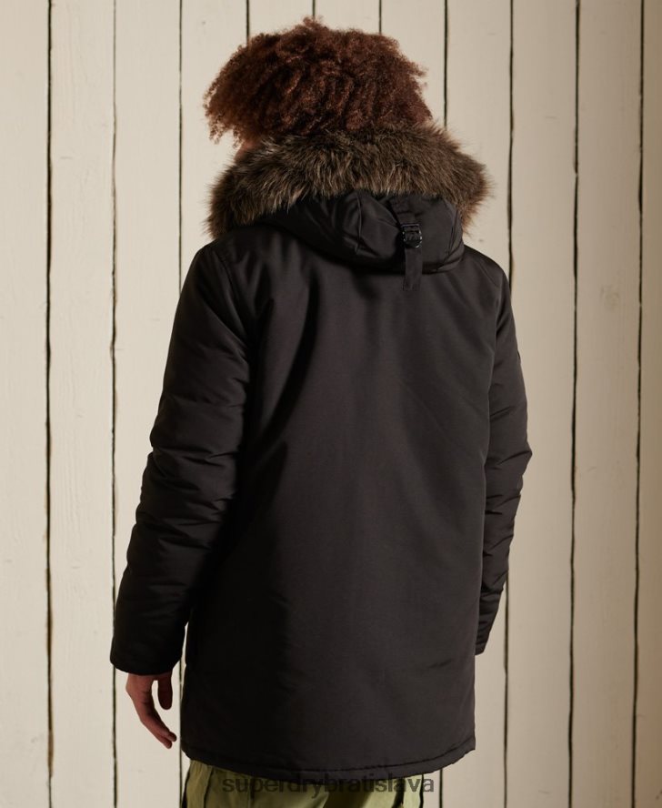 Superdry muži bunda everest parka 6B4ZTR1040 oblečenie tmavošedý