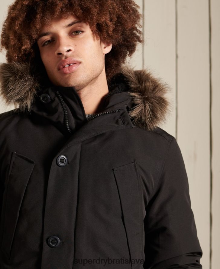 Superdry muži bunda everest parka 6B4ZTR1040 oblečenie tmavošedý