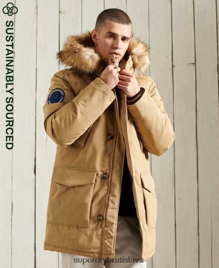 Superdry muži bunda everest parka 6B4ZTR1079 oblečenie béžová