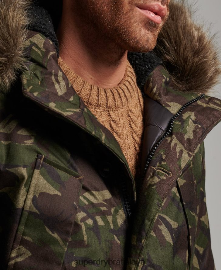 Superdry muži bunda everest parka 6B4ZTR1080 oblečenie kaki