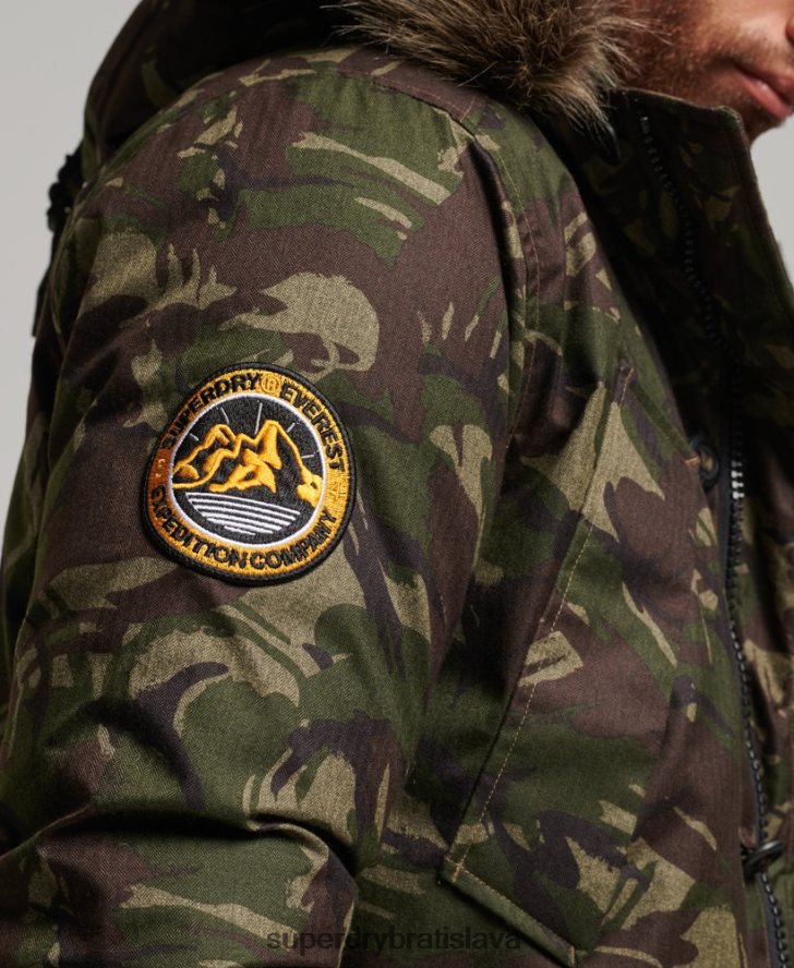 Superdry muži bunda everest parka 6B4ZTR1080 oblečenie kaki