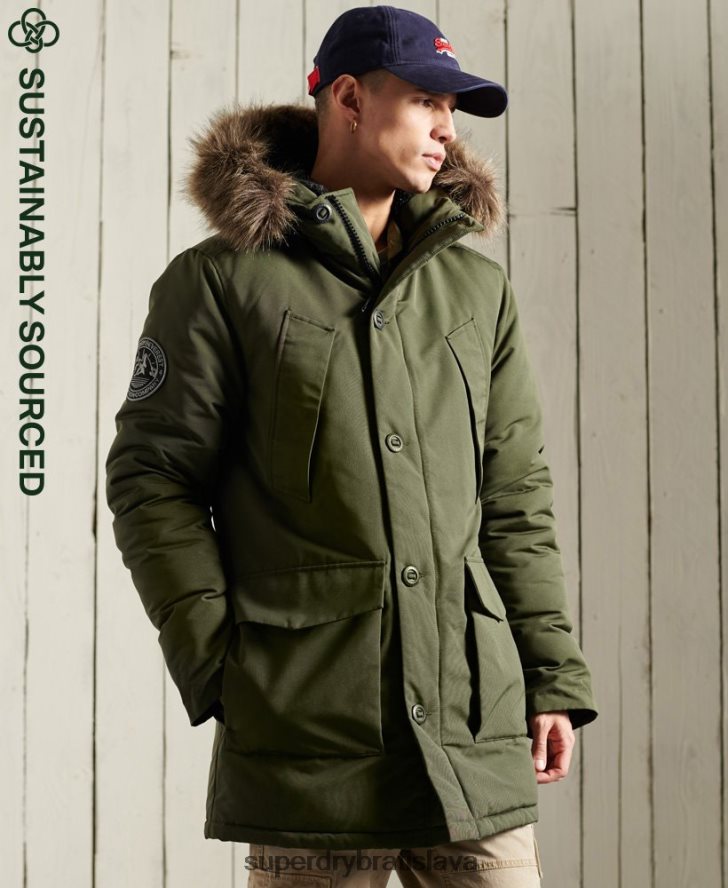Superdry muži bunda everest parka 6B4ZTR1081 oblečenie kaki