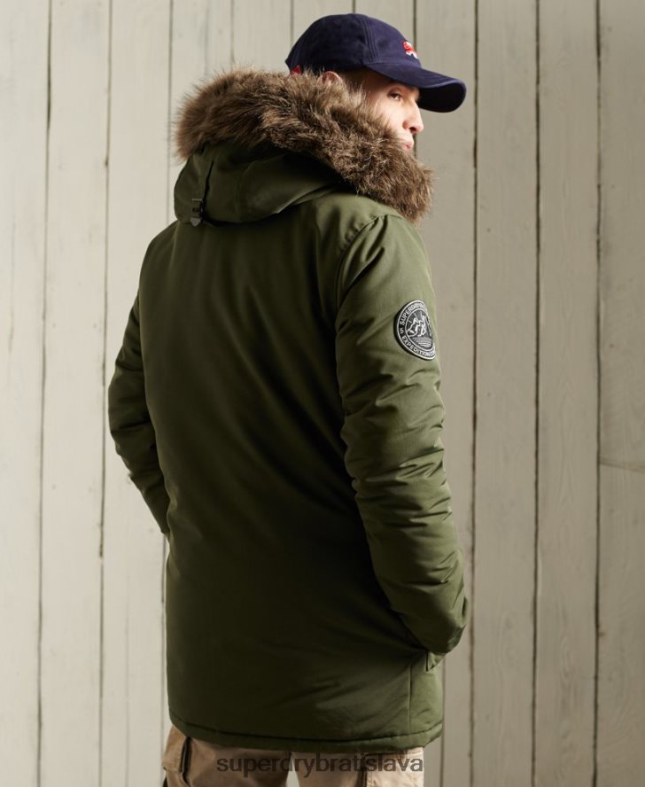 Superdry muži bunda everest parka 6B4ZTR1081 oblečenie kaki