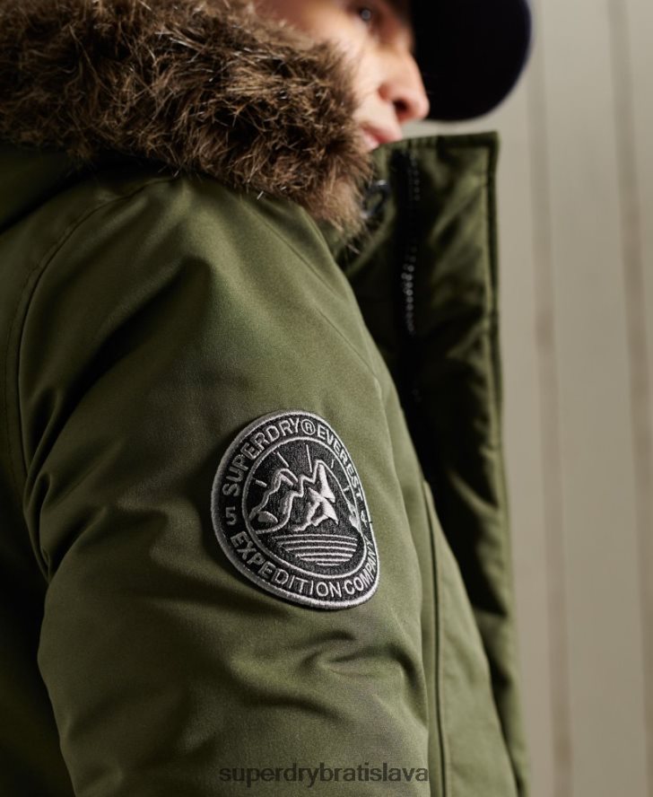 Superdry muži bunda everest parka 6B4ZTR1081 oblečenie kaki