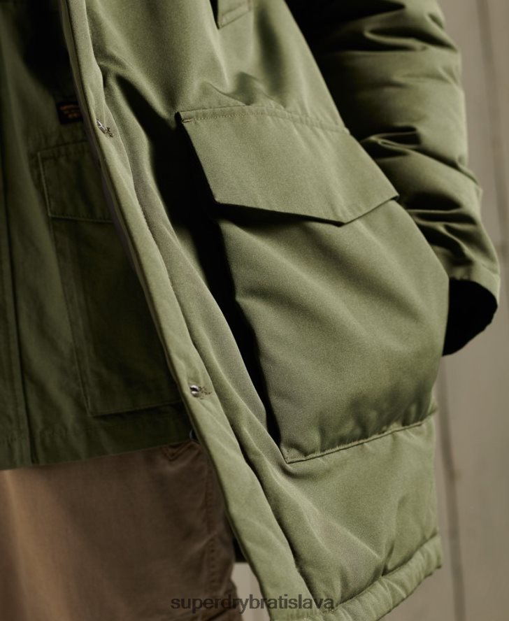 Superdry muži bunda everest parka 6B4ZTR1081 oblečenie kaki