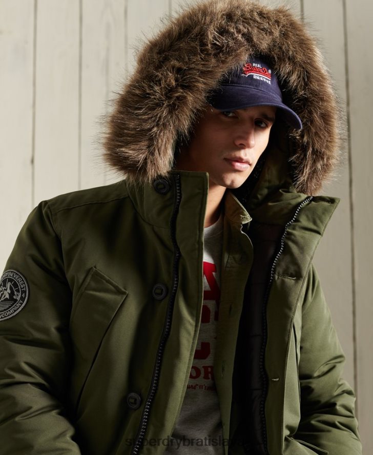 Superdry muži bunda everest parka 6B4ZTR1081 oblečenie kaki