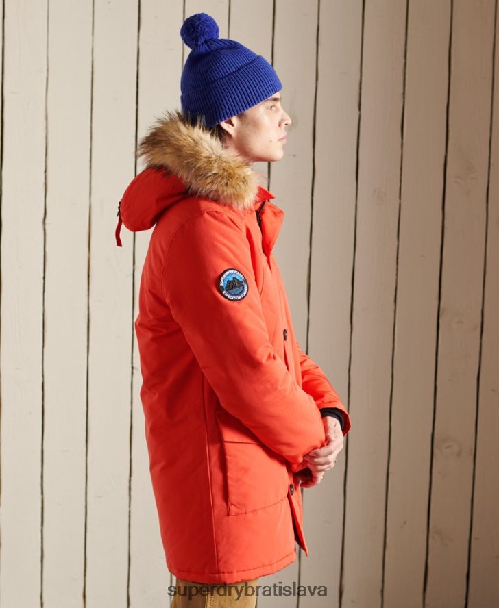 Superdry muži bunda everest parka 6B4ZTR1098 oblečenie oranžová